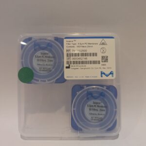 Membrane filter, round, Isopore, PC, 25 mm, 5,00 ?m, 100/pac