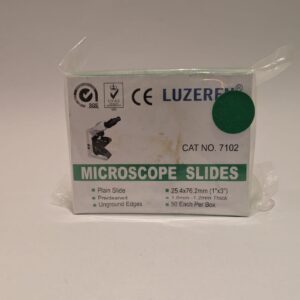 MICROSCOPE SLIDES 25.4X76.2mm (1a1.2mm grosor), MEDLAB