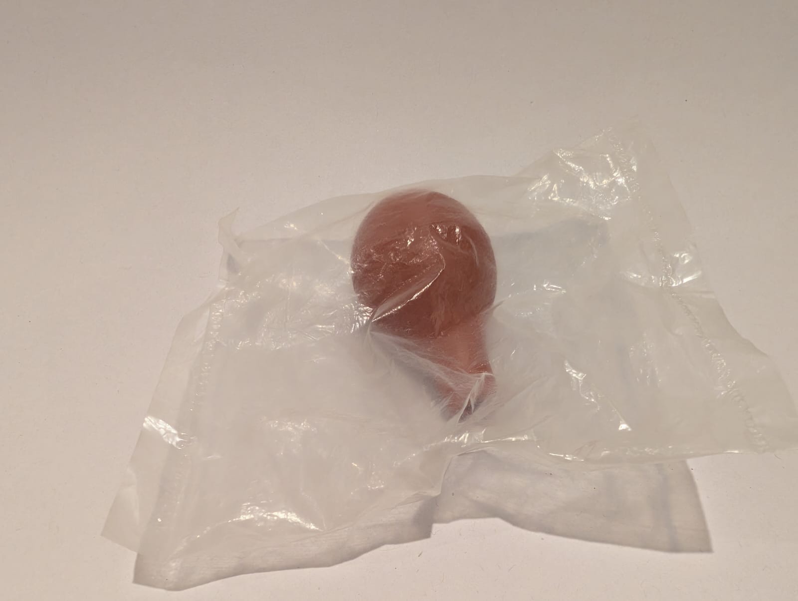 Bulbo de caucho natural color rojo