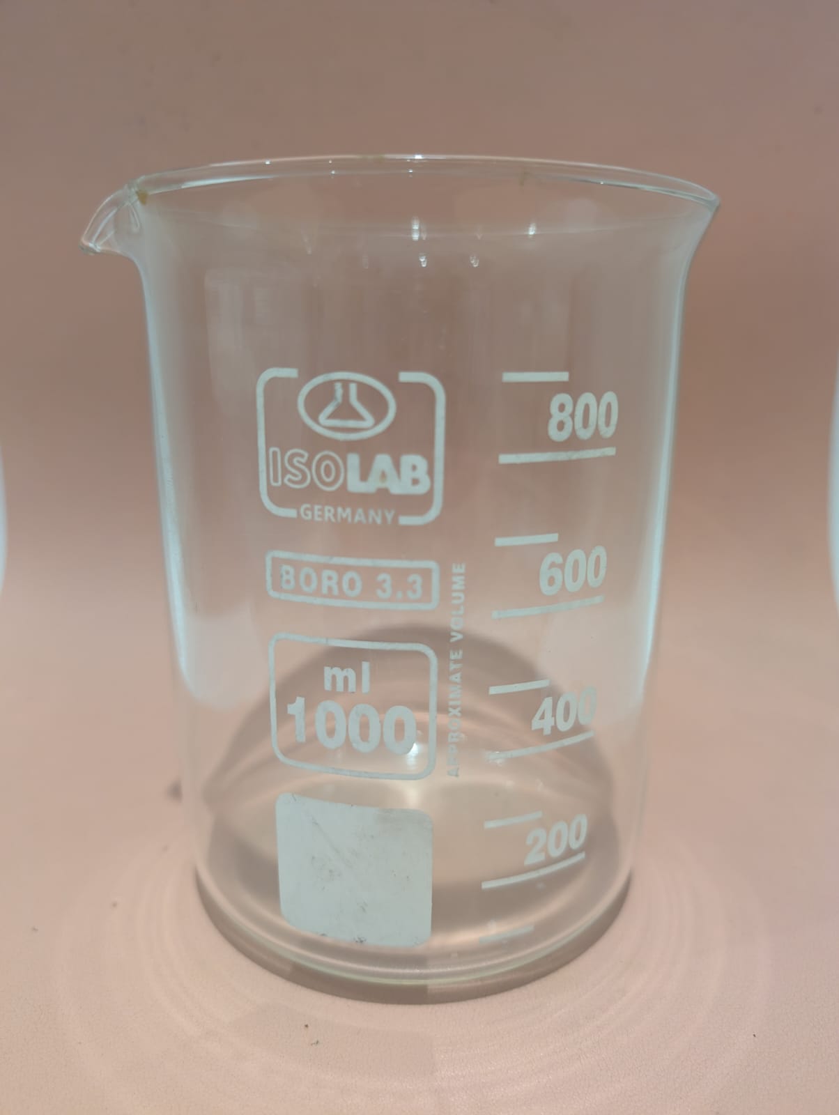 Vaso de precipitado 1000 ml. Isolab